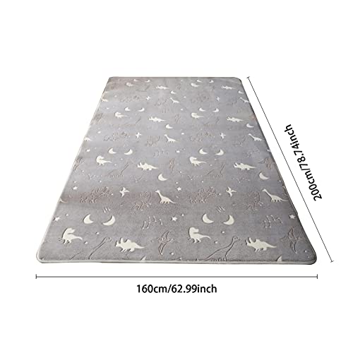Eanpet Glow In The Dark Rugs For Boys Dinosaur Rug Large Floor Mats Luminous 5’ X 7’ Area Rug Soft Play Mat For Kids Crawling Mat Non-Slip Living Room Rug Carpets For Bedroom Home Decor, Dinosaur #TOP3