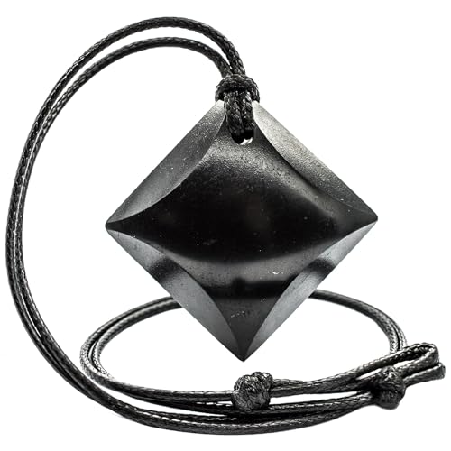 Shungite Necklace - Infused with Earth Energy - Raise Vitality up Daily - Ward off unwelcome influences from Afar