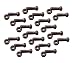 18 - Plow Bolt & Nut for Blades/Cutting Edge, 3/4-10X2 1/2 - Grade 8, Dome Head