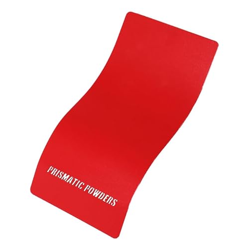 PRISMATIC POWDERS FIRE ENGINE RED - Metallic Polyester Powder Coating - Satin 1 LB - Durable, High Performance Coating for Automotive Metal, Wheels, Parts - Made in USA - (PMB-5938)