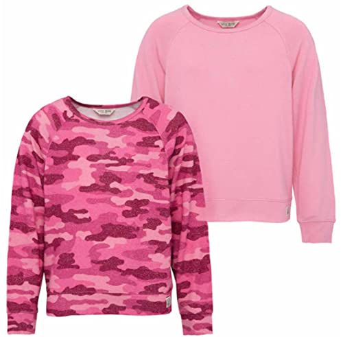 Lucky Brand Girls 2-Pack Long Sleeve Tee (Pink, Large)