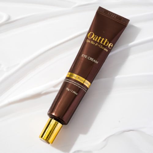 Oattbe Eye Cream with SYN-BIO B-Glucan - Reduces Wrinkles, Brightens Dark Circles, Hydrates & Firms Skin - Gentle for All Skin Types - Quick Absorbing, Non-Sticky Formula