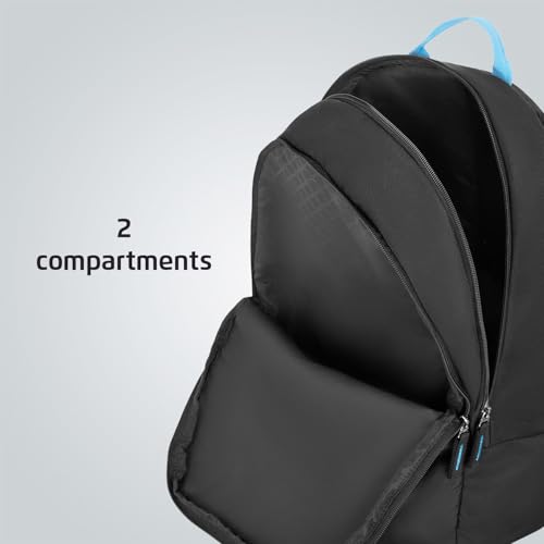 Image of Safari Flash Neo 26L Casual Printed Backpack, 2 compartments, bottle holder, Front pocket, school bag for boys and girls, college, office, travel for men and women, Color- Black