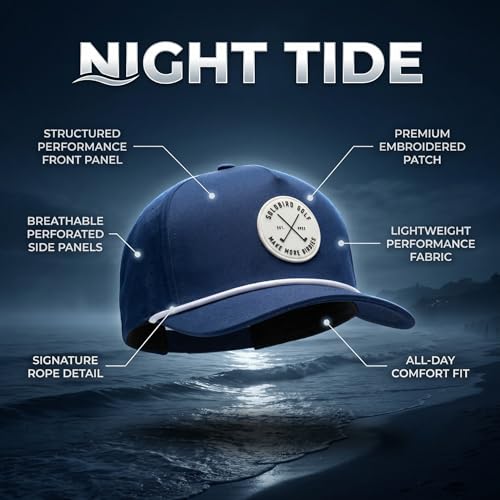 Image of Golf Hat for Men - Golf Snapback - Fun Hat for Golfing - Rope Golf Hat for Men and Women - Make More Birdies