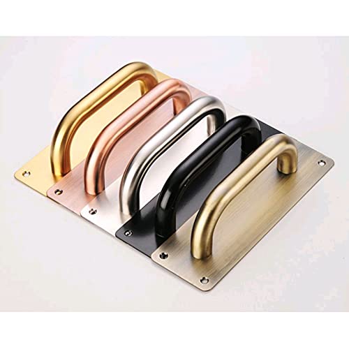 Poignées de porte de grange en acier inoxydable finition rouge bronze haut de gamme - 8