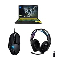 MSI Laptop (Intel i7 12th Gen/16GB RAM & SSD Storage/3060 Graphics)+Logitech G402 Gaming Mouse+Logitech G535 Gaming Headset – Blue
