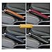 Universal Leather Handbrake Cover - Hand-Stitched Decorative Brake Lever Protector for Cars(Saddle brown and bla)