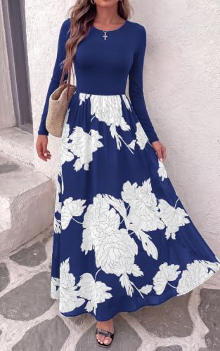 KIRUNDO Women's Long Sleeve Floral Maxi Dress (Various) - image 5