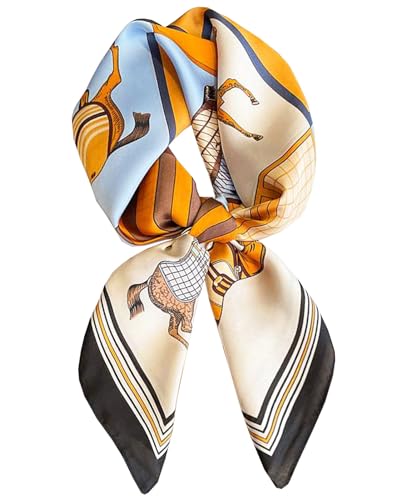 Dailyacc Hair Bandanas Scarf For Women Lightweight Fashion Neck Silk Satin Head Scarves For Sleeping Handbags Scarf