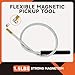 LOZAGU 4 Pack Telescoping Magnet Pick-up Tool Set with Magnetic Parts Tray, Extendable Magnetic Pick Up Tools & Flexible Magnet Pickup Tool