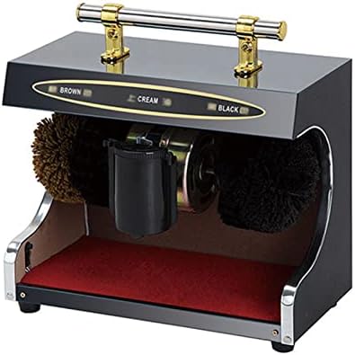 Shoe Polisher Machine Dust Removal Treatment Shoes Cleaning Brush, Automatic Induction Electric Electric Shoe Polisher, Double Combination Brush for Hotels, Shopping Malls,Vill