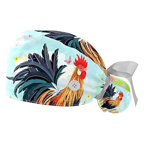 Chapeaux bouffants de travail avec bandeau absorbant et casquettes ajustables femmes