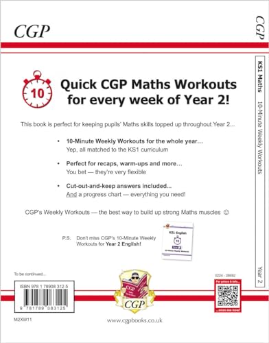 New KS1 Maths 10-Minute Weekly Workouts - Year 2 (CGP KS1 Maths) - Image 2