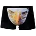 sandbank Men's Sexy Funny 3D Eagle Print Lingerie Boxer Briefs Underwear Panties (US M, Black Eagle)