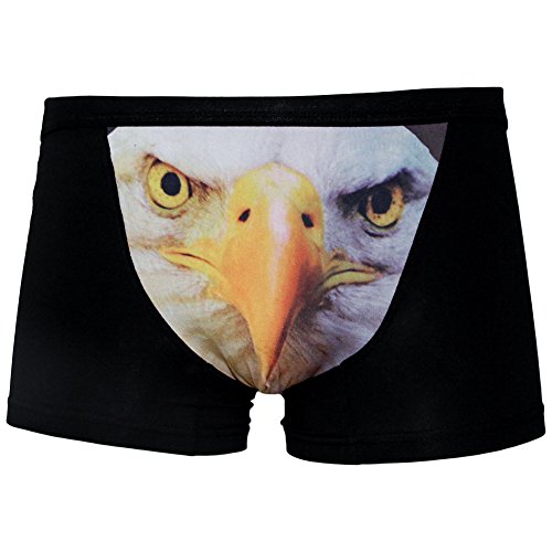sandbank Men's Sexy Funny 3D Eagle Print Lingerie Boxer Briefs Underwear Panties