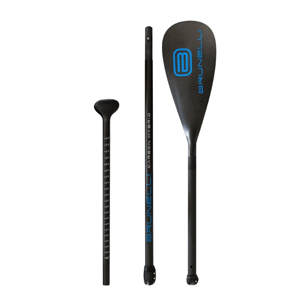 Brunelli Carbon HYBRID Kajak Dual Tech Paddle 2-in-1 SUP Paddel 180-220cm