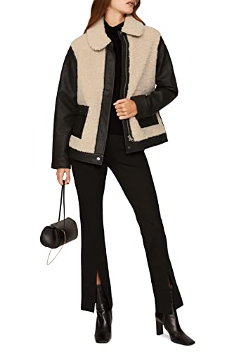 RTR Design Collective Sherpa Faux Leather Jacket