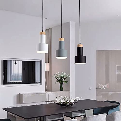 Lámpara de araña de madera ideal para isla de cocina moderna 3