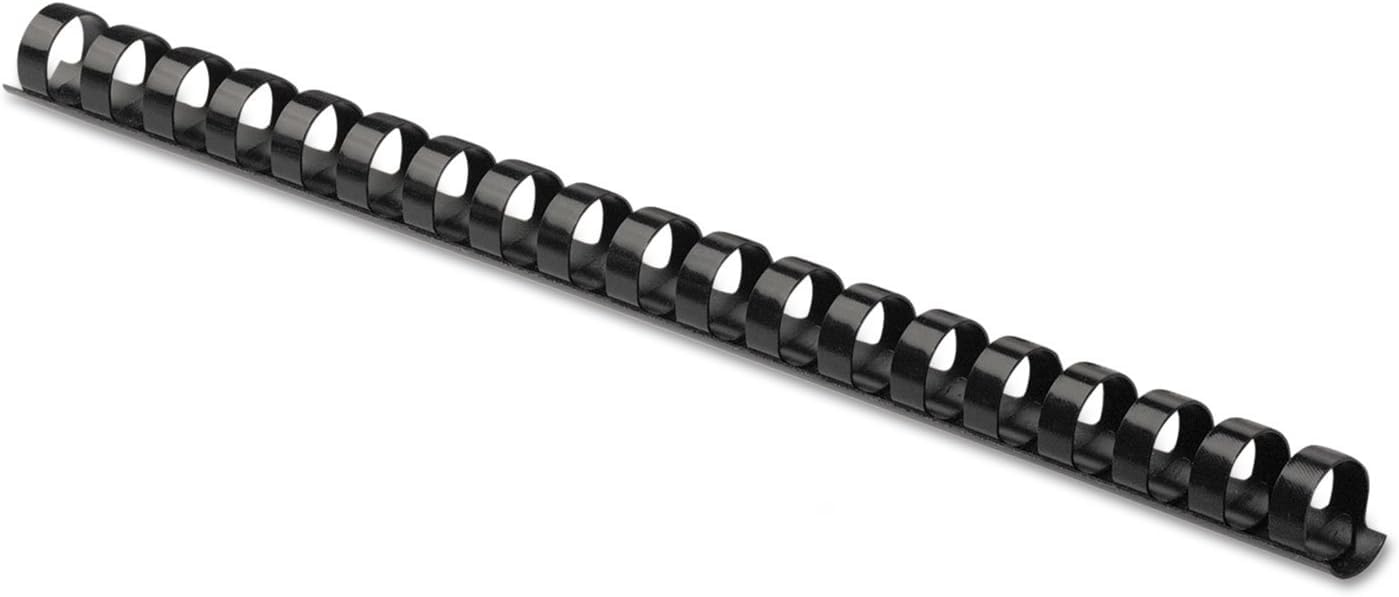 Fellowes 1/2-Inch Plastic Binding Combs, Classroom Organization School Supplies, 90-Sheet Capacity, Black (52326) (Pack of 1200)