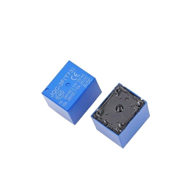 10PCS JQC-3F (T73) -5V JQC-3F-12V JQC-3F-24V 5-pin Power Relay IJZHQKTK(JQC-3F T73-24V)