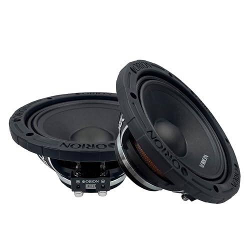 ORION HCCA64NDC HCCA Series 6.5” Ultra Efficient Neodymium Midrange Dust Cap Loudspeaker, 1400W Max Power, 350W RMS, 4 Ohm, 1.5” Voice Coil - High Output Pro Car Audio, Premium Quality Speaker (Pair)