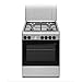 Cuisinière à gaz avec four électrique 60 x 60 cm, 4 feux, blanc