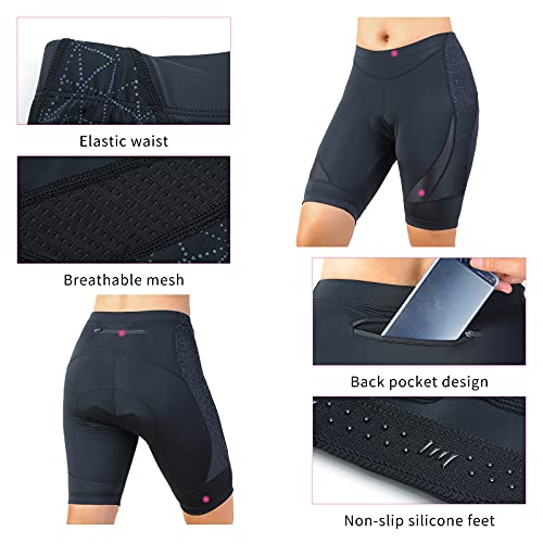 Beroy Bike -Cycling-Shorts-Underwear With 3D Padding For Women (M Reflective) #TOP5