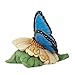 Enesco Jim Shore Heartwood Creek Mini Blue Morpho Butterfly Figurine- Stone Resin Hand Painted Crafted Collectible Decorative Animal Mini Figurines Home Decor Statue, 3 Inch