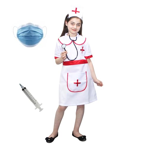 Image of Kaku Fancy Dresses Our Helper Costume for Boys & Girls | Social Helper Doctor, Nurse, Fireman, Postman, Teacher, Farmer Dress For Kids