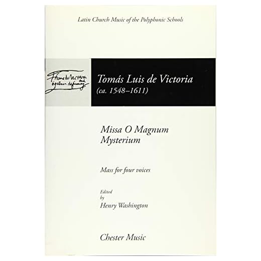 Tomas luis de victoria: o magnum mysterium chant: (mass for 4 Voices) (The Chester Books of Motets)