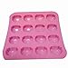 SiliconeZone Piggy Collection Non-Stick Silicone 16-Cup Chocolate Mold, Pink