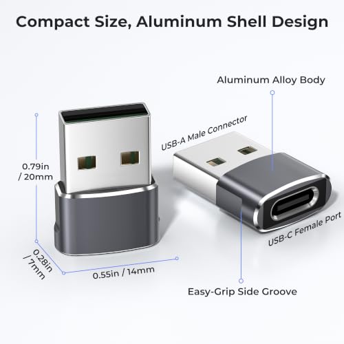 Basesailor USB auf USB C Adapter für iPhone 18 17e 16 Pro Max Duo Charger – Ansicht 5