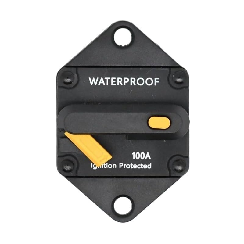 48V Car Yacht RV Circuit Breaker Retrofit Fuse Manual Recovery Switch 40A 50A 60A 80A 100A 200A Protector(200A)