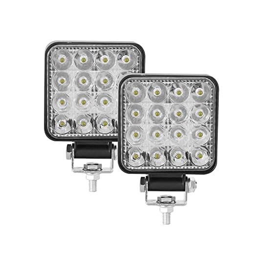 Xzhen 2pcs 10-30V 6000K 96W LED Bar Arbetsbelysning 3INCH Offroad Work Light Interior LED 4x4 LED traktor strålkastare spotlight passform för lastbil (Color : 2PCS)