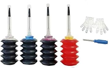 Vivid Colors Premium Dye Ink Refill Kit Replacement for Canon 275 and 276 PG-275XL CL-276XL PG-275 CL-276 275XL 276XL 275 276 Ink Cartridge Refill Ink Kit for Canon Pixma TS3520 TS3522 Printer Ink