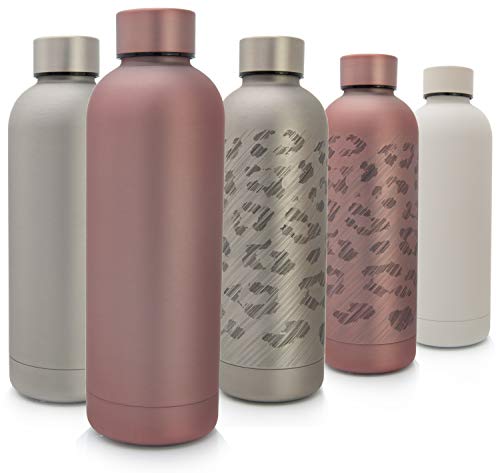 Borraccia Classique in acciaio 500 ml colore rosa inox oro