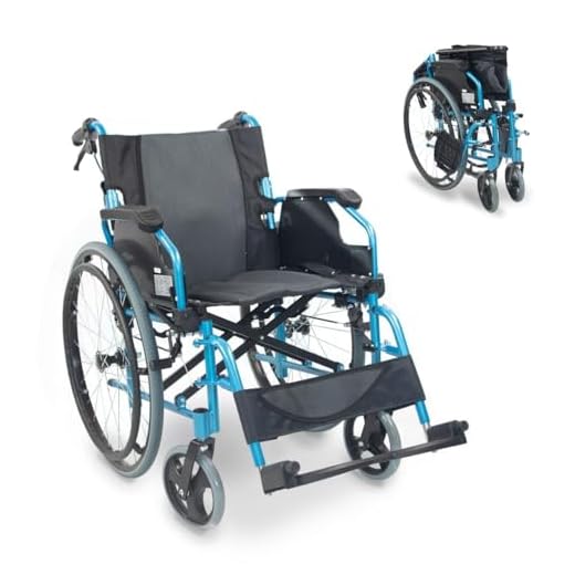 Mobiclinic®, Wheelchairs Folding Lightweight, Bolonia, Self Propelled Wheelchair, Wheelchair with Brakes, Aluminium, Light Whellchairs for Adults, Split Black