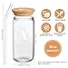 Birthday Gifts for Women, Monogrammed Initial Glass Cup Personalized Gifts for Women, 16oz Glass Cups with Lids and Straws, Iced Coffee Cup, Beer Can Shaped Glass - Gifts for Mothers Day, Christmas, A