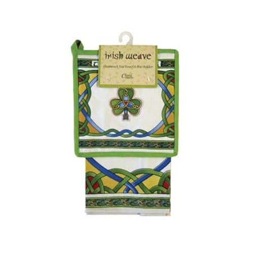 Irish Weave T-Towel and Pot Holder