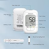 sinocare Blood Sugar Testing Kit/Blood Glucose Monitor Safe AQ Pro I, with Blood Ketone Warning, with Strips x 50 & Lancing Devices x 50 & Carrying Bag, 500 Memory, Results in mmol/L - Image 8