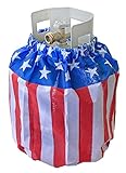 American Flag Propane Tank Cover - Patriotic 5 Gallon Propane Tank Wrap Decoration for Camping and Grilling