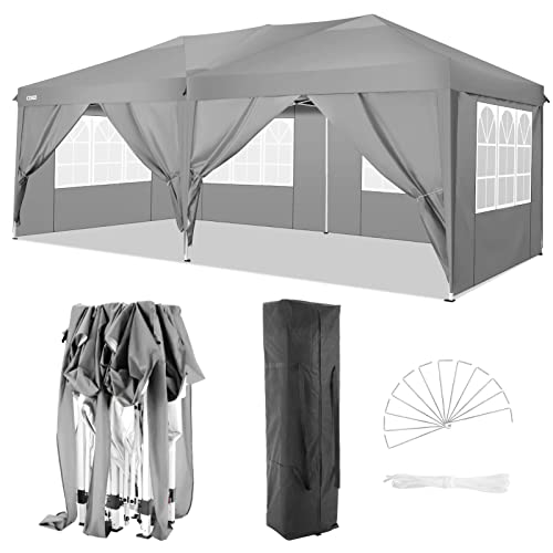 cobizi Faltpavillon Wasserdicht Gartenpavillon,3x6M Outdoor Faltpavillon...