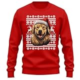 Photo Gallery printbar golden retriever santa hat felpa - unleash holiday cheer! 100% cotone, felpa divertente, design unisex. woofing grande regalo per gli amanti dei cani!, rosso, l Photo Gallery printbar golden retriever santa hat felpa - unleash holiday cheer! 100% cotone, felpa divertente, design unisex. woofing grande regalo per gli amanti dei cani!, rosso, l