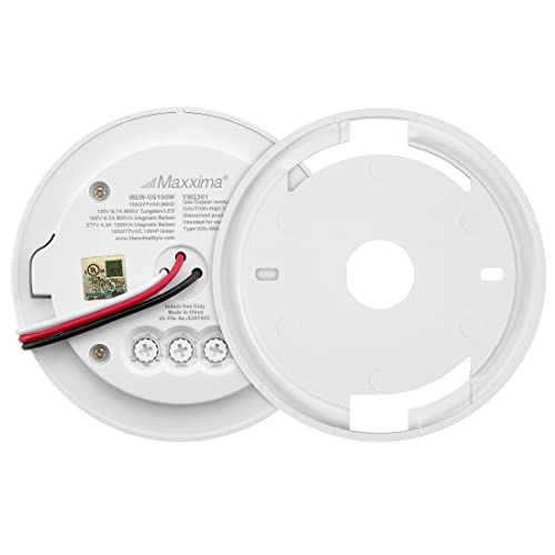 Maxxima Ceiling Mount 360 Degree Pir Occupancy Sensor - Hard-Wired Motion Sensor, Led Compatible, Commercial Or Residential Automatic Sensing Solution For Indoor Use At Max Height 15Ft, 120-277V #TOP5