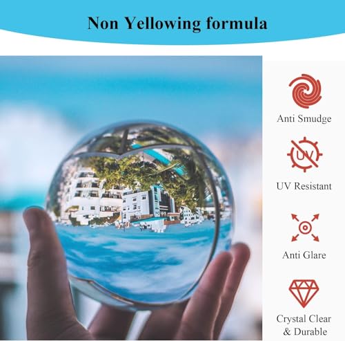 Epoxy Resin - 64oz Resin Kit Epoxy Crystal Clear Yellow-Free Bubble Free Self Leveling Easy Mix 1:1 Casting & Coating for DIY Jewelry Making of the Art Resin & Epoxy Resin (64oz)