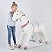 UFREE Large Ride on Horse, Action Pony Toy, Ride on Large 44 inch for Children 6 Years Old to Adult. (Unicorn, Pink Horn)