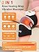 CAMECO Rechargeable 5000mAh Battery Knee Massager with Heat for Pain Relief, 104℉-140℉ & Cordless 2-in-1 Knee Heating Pad Wrap with Vibration Massage for Arthritis, Heated Knee Brace for Women Men