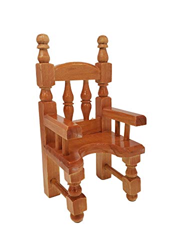 Wood Chair for a 12cm Baby Jesus. Silla de Madera para Niño Dios