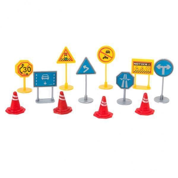 4xModel Railroad Street Signs Oo Gauge Miniature Kids Play Decoration-Toys & Hobbies - Model Railroads & Trains - HO Scale - Parts & Accessories - Scenery & Trees-image-1