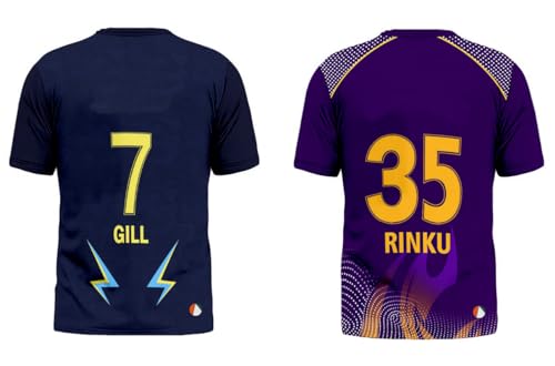 Image of Sports India IPL Cricket Team T Shirt Jersey Combo for (Kid's, Boy's & Mens) L744